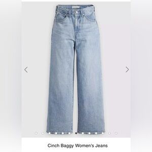 Levis Cinch Baggy Women's Jeans - Light Blue